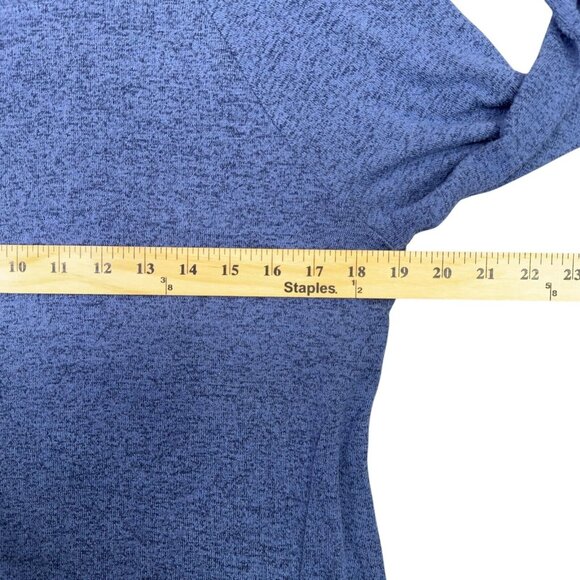 Athleta Girl Sweater Top Size XXL 16 2XL Blue Up For The Challenge Long Sleeve - Picture 5 of 9